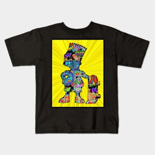 graffiti spray trendy simpson Kids T-Shirt